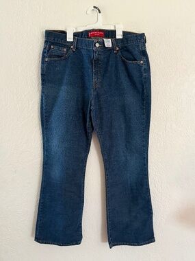 Levi's 515 Jeans Women's 16 Short Bootcut Low Rise Stretch Blue Denim Y2K